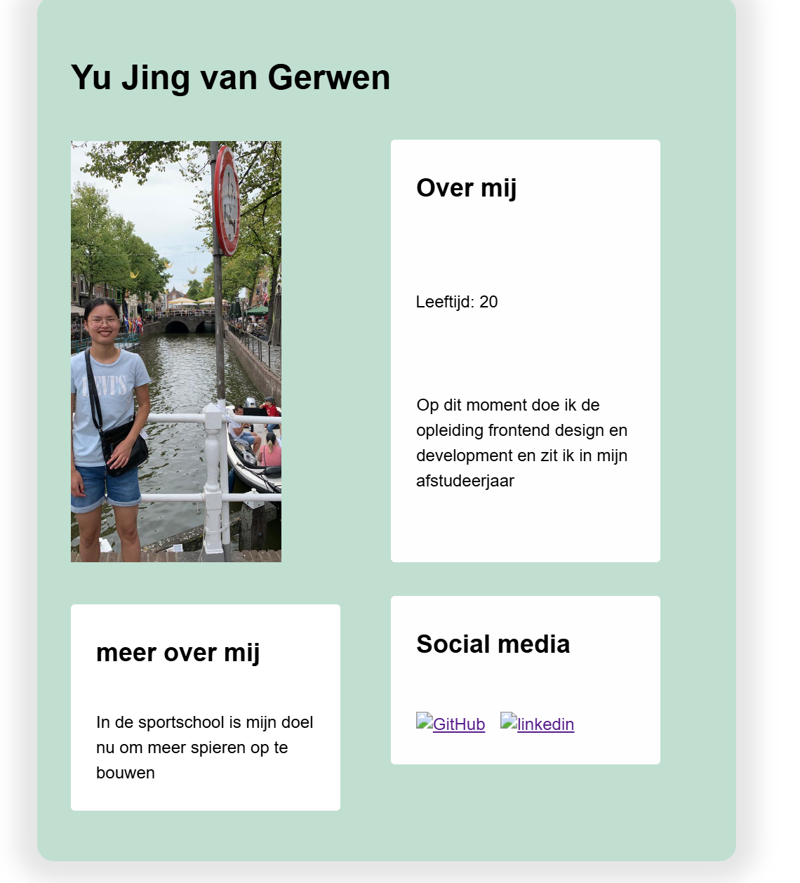 image of project Angular profile card